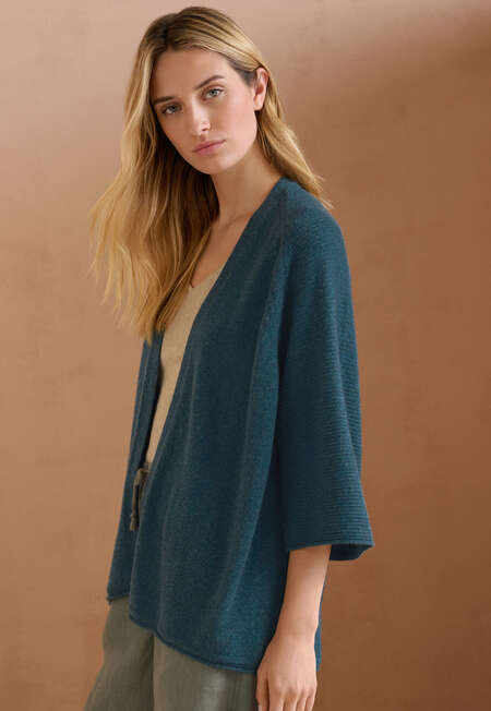 Kimono-style cardigan, Teal, completeTheLook