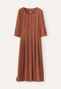 Scoop-neck dress, Dark coral, webstill
