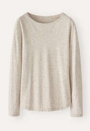 Round-neck top, Grey natural, webstill