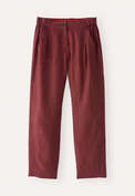 Cropped tapered trousers, Dark red, webstill