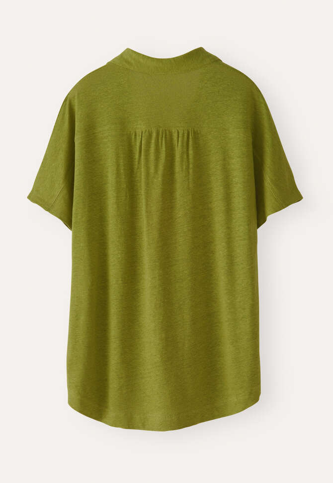 Relaxed jersey shirt, Dark lime, completeTheLook