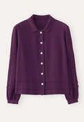 Tucked hem shirt, Dark plum, webstill
