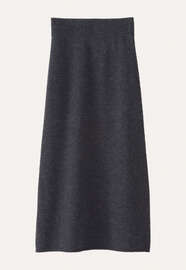 Knitted skirt, Charcoal, webstill
