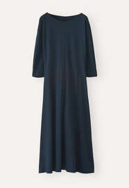Jersey bias-cut dress, Dark teal, webstill