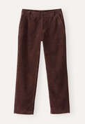 Slim cropped trousers, Soft aubergine, webstill