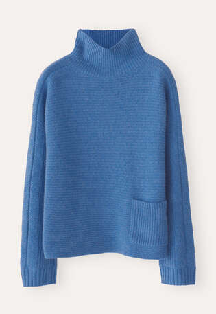 Dolman-sleeve sweater, Soft indigo, webstill