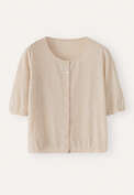 Button-through sweater, Pale fawn, webstill