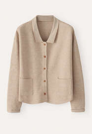 Collared cardigan, Fawn sky, webstill