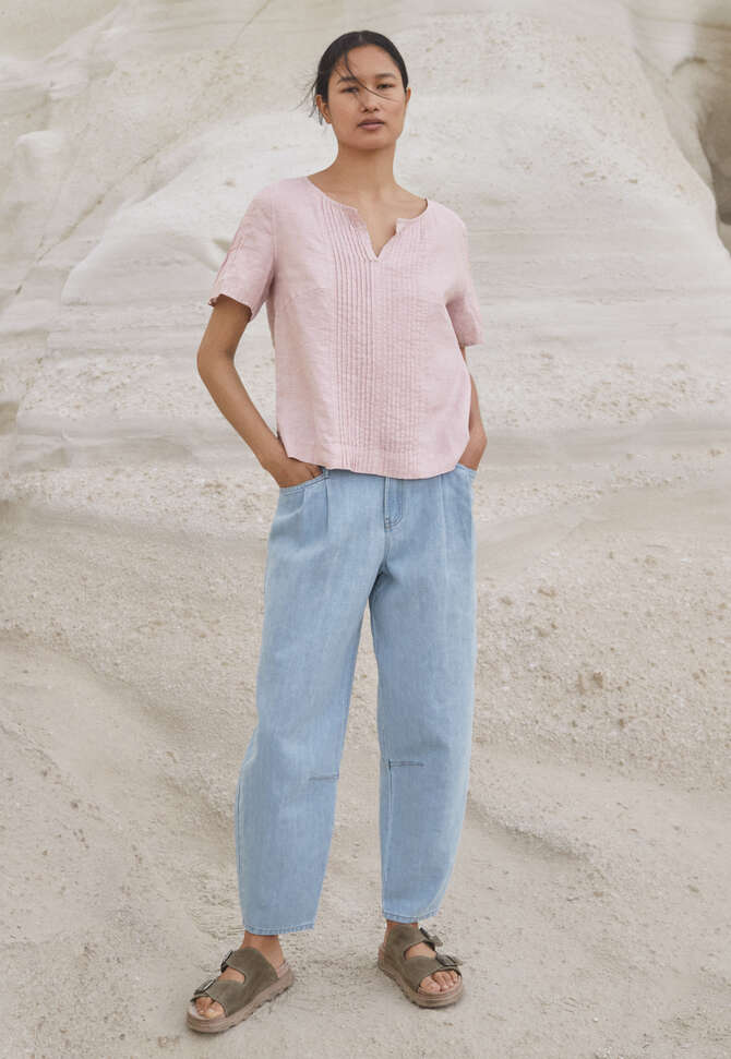 Tuck-detail top, Soft blush, completeTheLook