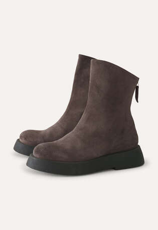 Zip-back boots, Graphite, webstill