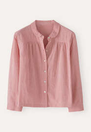 Round-collar shirt, Washed coral, webstill