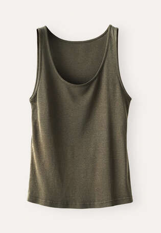 Ribbed vest, Forest, webstill