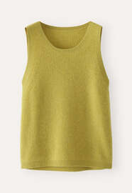 Sleeveless ribbed knit top, Lime, webstill