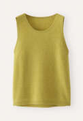Sleeveless ribbed knit top, Lime, webstill