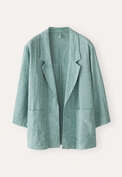 Edge-to-edge jacket, Soft turquoise, webstill