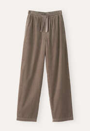 Elasticated trousers, Taupe brown, webstill
