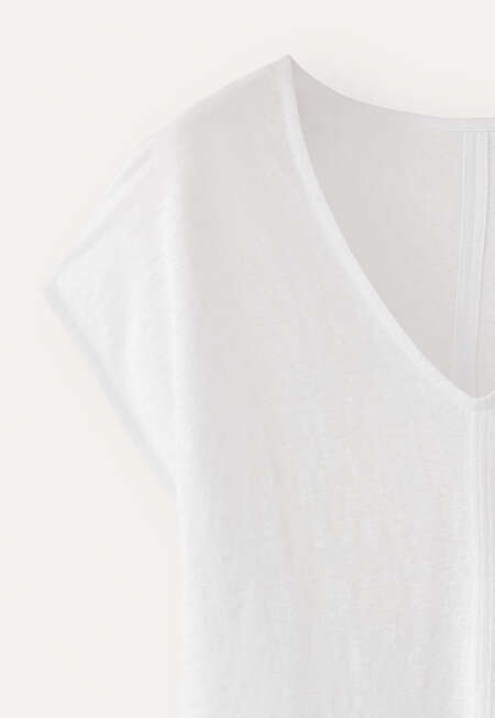 V-neck top, White, completeTheLook