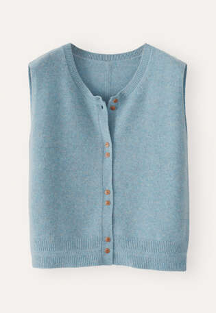 Sleeveless sweater, Aqua, webstill