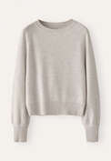Raglan-sleeve sweater, Grey pearl, webstill