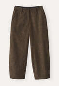Barrel-leg trousers, Camel black, webstill