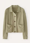 Short jersey jacket, Pale sage, webstill