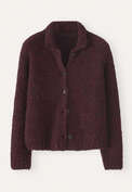 Collared cardigan, Claret, webstill