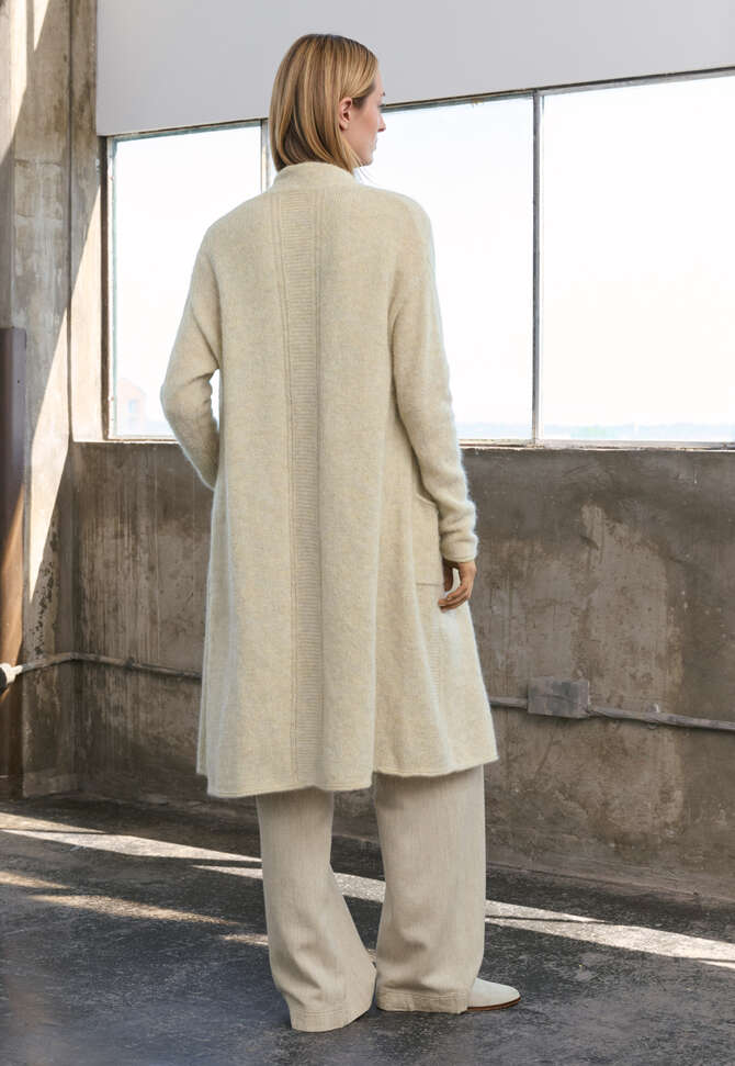 Edge-to-edge cardigan, Natural stone, completeTheLook