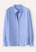 Funnel-neck blouse, Lilac blue, webstill