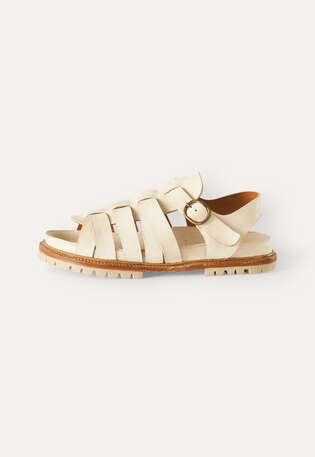 Cage sandals, Pearl, webstill