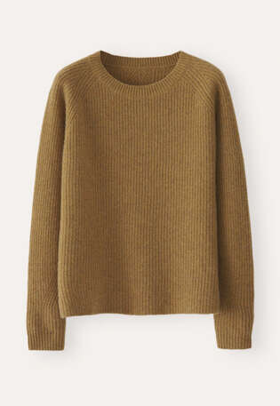 Ribbed crew-neck sweater, Tundra, webstill