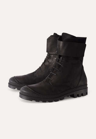 Lace-up boots, Black, webstill