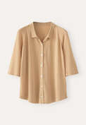 Knitted shirt, Soft gold, webstill