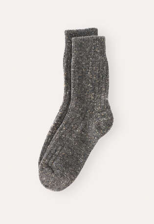 Donegal socks, Dark grey, webstill
