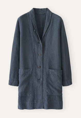 Long jacket, Dark petrol, webstill