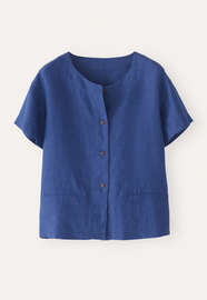 Short-sleeve blouse, Sapphire, webstill
