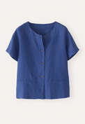 Short-sleeve blouse, Sapphire, webstill