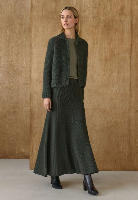 Ribbed sweater, Moss taupe, completeTheLook