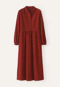 Checked dress, Chilli red, webstill