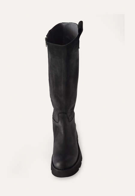 Knee-high boots, Black, completeTheLook