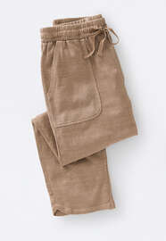 Cropped trousers, Mink brown, webstill