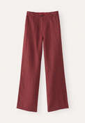 Relaxed straight-leg trousers, Dark red, webstill