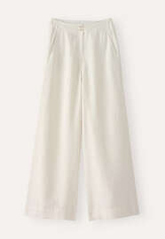 Wide-leg trousers, Ecru, webstill