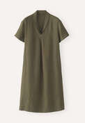 Shawl-collar dress, Forest, webstill