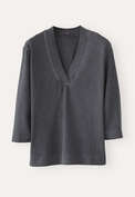 V-neck top, Charcoal, webstill