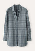 Checked overshirt, Denim blue, webstill