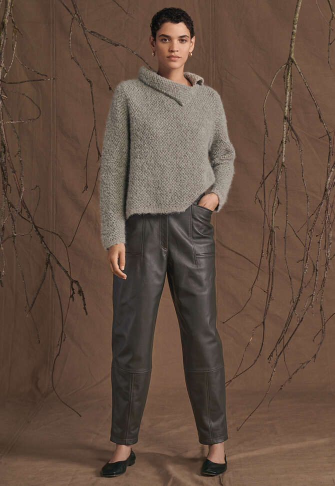 Tapered trousers, Dark forest, completeTheLook