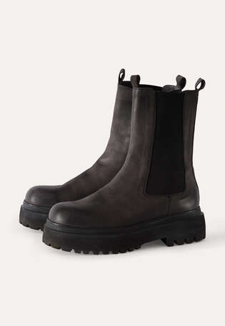 Ankle boots, Charcoal, webstill