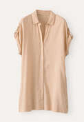 Striped tunic, Rust ecru, webstill