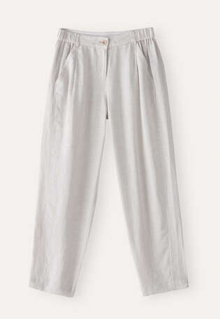Cropped tapered trousers, Ice grey, webstill
