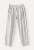 Cropped tapered trousers, Ice grey, webstill
